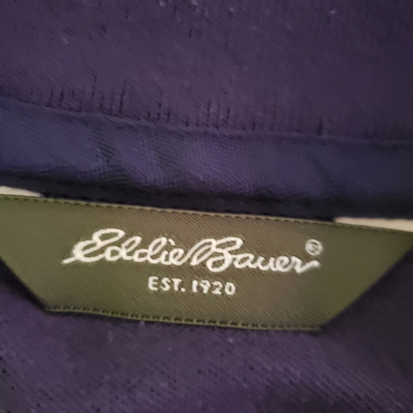 Eddie Bauer Blue Green Zip Up Track Jacket XL - Picture 5 of 8